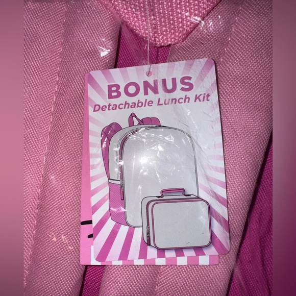 🩷 NEW! Hello Kitty Backpack and Detachable Lunch Bag Set - Picture 5 of 9